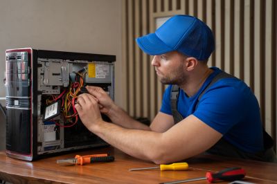 IT Technician Performing Update